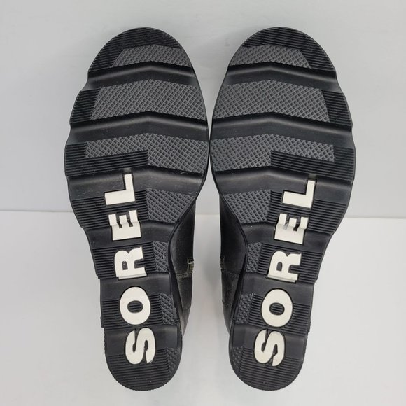 Sorel Joan Uptown Lace Leather Wedge Women's Boots Grey NL3790-052 US Size 9 - Picture 10 of 11